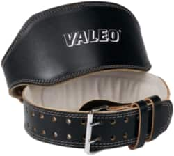 Valeo - Size L, Traditional Buckle, Leather Belt - 38 to 44" Waist, 6" Wide, Lumbar Support, Black - Strong Tooling