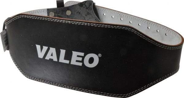 Valeo - Size M, Traditional Buckle, Leather Belt - 31 to 37" Waist, 6" Wide, Lumbar Support, Black - Strong Tooling