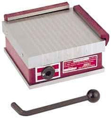 Suburban Tool - Standard Pole Square Permanent Magnetic Block Chuck - 6" Long x 6" Wide x 2-5/8" High, Ceramic - Strong Tooling