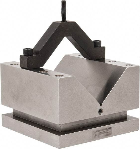 Suburban Tool - 4-3/8" Max Capacity, 90° Angle, Hardened Steel V-Block - 6" Long x 6" Wide x 4" High, Sold as Individual - Strong Tooling