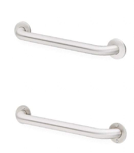 Bradley - Washroom Partition Stainless Steel Grab Bar - 42 Inch Long, Compatible with Shower and Toilet Stalls - Strong Tooling