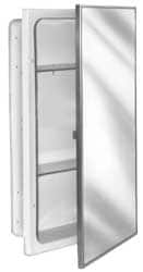 Bradley - 3 Shelf Recessed Mount Metal Medicine Cabinet - 26" High x 16" Wide x 4-1/2" Deep, Adjustable Shelves - Strong Tooling