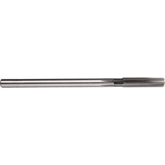 Chucking Reamer: 0.339″ Dia, 6″ OAL, 1-1/2″ Flute Length, Straight Shank, High Speed Steel 6 Flute, RH