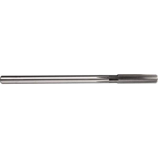 Chucking Reamer: 0.177″ Dia, 4-1/2″ OAL, 1-1/8″ Flute Length, Straight Shank, High Speed Steel 6 Flute, RH