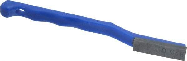 Value Collection - 320 Grit Blue Single-Ended Boron Carbide Hand Hone - Extra Fine Grade, 5-1/2" OAL, with Cutting Dimensions of 1-9/16" Length x 1/2" Wide x 3/16" High - Strong Tooling