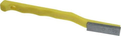 Value Collection - 400 Grit Yellow Single-Ended Boron Carbide Hand Hone - Super Fine Grade, 5-1/2" OAL, with Cutting Dimensions of 1-9/16" Length x 1/2" Wide x 3/16" High - Strong Tooling