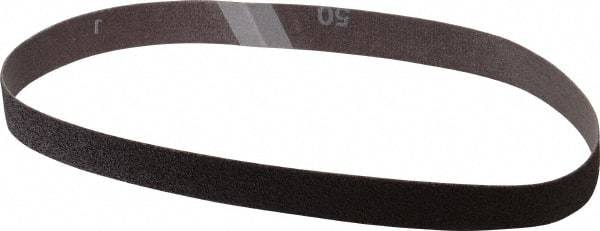 Norton - 3/4" Wide x 20-1/2" OAL, 50 Grit, Aluminum Oxide Abrasive Belt - Aluminum Oxide, Coarse, Coated, Cloth Backing, Series R283 - Strong Tooling