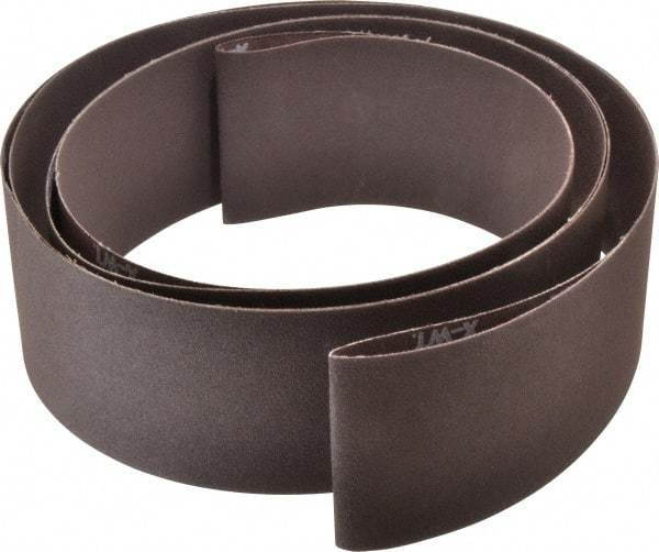 Norton - 3" Wide x 132" OAL, 120 Grit, Aluminum Oxide Abrasive Belt - Aluminum Oxide, Fine, Coated, X Weighted Cloth Backing, Series R228 - Strong Tooling