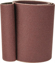 Tru-Maxx - 4" Wide x 54" OAL, 180 Grit, Aluminum Oxide Abrasive Belt - Aluminum Oxide, Very Fine, Coated, X Weighted Cloth Backing - Strong Tooling