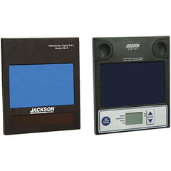 Jackson Safety - 4" Wide x 5" High, Lens Shade 9 to 13, Auto-Darkening Lens - Blue, Vertical Mount - Strong Tooling