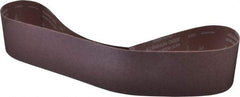 Norton - 4" Wide x 54" OAL, 60 Grit, Aluminum Oxide Abrasive Belt - Aluminum Oxide, Medium, Coated, X Weighted Cloth Backing, Series R228 - Strong Tooling