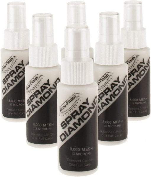 Accu-Finish - 2 oz Diamond Spray Compound - 8,000 Grit, Clear, Use on Ceramic - Strong Tooling