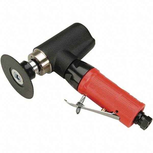 Autobrade Red - 3" Max Disc, 20,000 RPM, Pneumatic Handheld Disc Sander - 22 CFM, 1/4 NPT Inlet, 0.5 hp, 90 psi - Strong Tooling