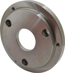 Buck Chuck Company - Adapter Back Plate for 8" Diam Self Centering Lathe Chucks - A1/A2-6 Mount, 2.39" Through Hole Diam, 6.283mm ID, 7.87" OD, 0.714" Flange Height, Steel - Strong Tooling