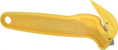 PHC - Fixed Film Cutter - Yellow Plastic Handle, 1 Blade Included - Strong Tooling