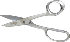 Clauss - 2-3/4" LOC, 8-1/4" OAL Chrome Plated High Leverage Shears - Ambidextrous, Straight Handle, For General Purpose Use - Strong Tooling