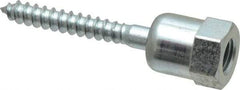 Buildex - 3/8" Zinc-Plated Steel Vertical (End Drilled) Mount Threaded Rod Anchor - 5/8" Diam x 2" Long, Swivel Head, 1,760 Lb Ultimate Pullout, For Use with Wood - Strong Tooling