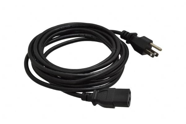 Tripp-Lite - 12' Long, NEMA 5-15P/IEC-320-C-13 Computer Cable - Black, Male x Female - Strong Tooling