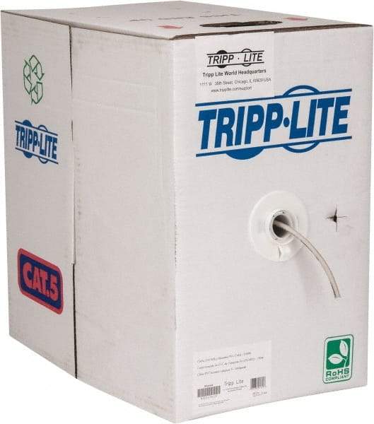 Tripp-Lite - Cat5e, 24 AWG, 350 MHz, Unshielded Network & Ethernet Cable - Gray, PVC, 1,000' OAL - Strong Tooling