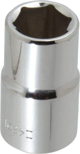 Blackhawk by Proto - 1/2" Drive, Standard Hand Socket - 6 Points, 1-1/2" OAL, Chrome Finish - Strong Tooling