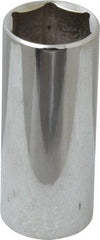 Blackhawk by Proto - 1/2" Drive, Deep Hand Socket - 6 Points, 3-3/32" OAL, Chrome Finish - Strong Tooling