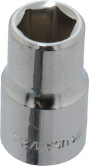 Blackhawk by Proto - 1/2", 1/2" Drive, Standard Hand Socket - 6 Points, 1-1/2" OAL, Chrome Finish - Strong Tooling