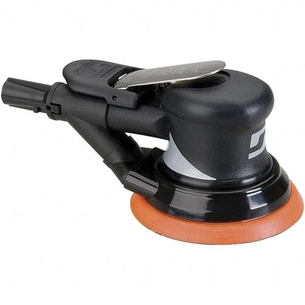 Dynabrade - 12,000 OPM, 18 CFM Air Consumption, Palm Air Orbital Sander - Round Pad, 1/4 NPT Inlet - Strong Tooling