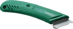 PHC - Retractable Utility Knife - 1-5/8" Blade, Green Plastic Handle, 1 Blade Included - Strong Tooling