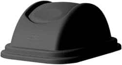 Rubbermaid - Dome Lid for Use with Rectangular Trash Cans - Black, Polypropylene, For Untouchable Trash Cans - Strong Tooling