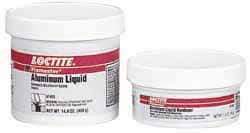 Loctite - 1 Lb Kit Silver Epoxy Resin Putty - -20 to 200°F Operating Temp, 6 hr Full Cure Time, Series 135 - Strong Tooling