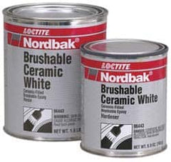 Loctite - 2 Lb Kit White Epoxy Resin Filler/Repair Caulk - 200°F Max Operating Temp, 5 hr Full Cure Time, Series 209 - Strong Tooling