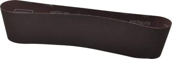 Norton - 4" Wide x 36" OAL, 150 Grit, Aluminum Oxide Abrasive Belt - Aluminum Oxide, Very Fine, Coated, X Weighted Cloth Backing, Series R228 - Strong Tooling