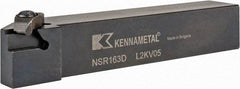 Kennametal - External Thread, Right Hand Cut, 25.4mm Shank Width x 25.4mm Shank Height Indexable Threading Toolholder - 152.4mm OAL, N.3R Insert Compatibility, NS Toolholder, Series Top Notch - Strong Tooling