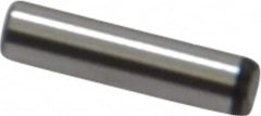 Value Collection - 3/32" Diam x 3/8" Pin Length Grade 8 Alloy Steel Standard Dowel Pin - C 50-58 Hardness, 1,800 Lb Breaking Strength, 1 Beveled & 1 Rounded End - Strong Tooling