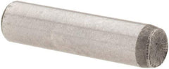 Value Collection - 1/8" Diam x 1/2" Pin Length Grade 8 Alloy Steel Standard Dowel Pin - C 50-58 Hardness, 3,200 Lb Breaking Strength, 1 Beveled & 1 Rounded End - Strong Tooling