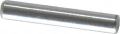 Value Collection - 1/8" Diam x 3/4" Pin Length Grade 8 Alloy Steel Standard Dowel Pin - C 50-58 Hardness, 3,200 Lb Breaking Strength, 1 Beveled & 1 Rounded End - Strong Tooling