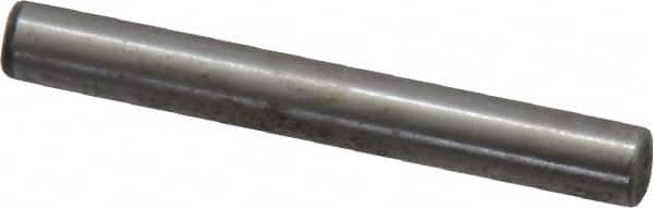 Value Collection - 3/16" Diam x 1-1/2" Pin Length Grade 8 Alloy Steel Standard Dowel Pin - C 50-58 Hardness, 7,200 Lb Breaking Strength, 1 Beveled & 1 Rounded End - Strong Tooling