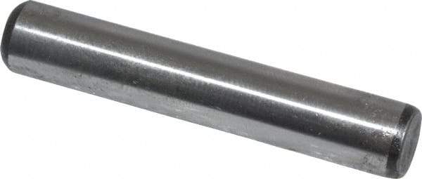 Value Collection - 5/16" Diam x 1-3/4" Pin Length Grade 8 Alloy Steel Standard Dowel Pin - C 50-58 Hardness, 20,000 Lb Breaking Strength, 1 Beveled & 1 Rounded End - Strong Tooling