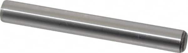 Value Collection - 3/8" Diam x 3" Pin Length Grade 8 Alloy Steel Standard Dowel Pin - C 50-58 Hardness, 28,700 Lb Breaking Strength, 1 Beveled & 1 Rounded End - Strong Tooling