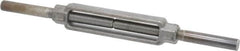 Made in USA - 5,200 Lb Load Limit, 3/4" Thread Diam, 6" Take Up, Steel Stub & Stub Turnbuckle - 8-1/4" Body Length, 1-1/16" Neck Length, 16" Closed Length - Strong Tooling