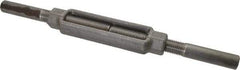 Made in USA - 10,000 Lb Load Limit, 1" Thread Diam, 6" Take Up, Steel Stub & Stub Turnbuckle - 8-3/4" Body Length, 1-3/8" Neck Length, 18" Closed Length - Strong Tooling