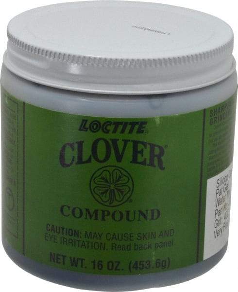 Loctite - 1 Lb Water Soluble Compound - Compound Grade Super Fine, 400 Grit, Black & Gray, Use on General Purpose - Strong Tooling