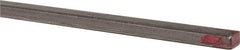 Made in USA - 36" Long x 1/8" High x 3/16" Wide, Mill Key Stock - W-1 (Water Hardening) Tool Steel - Strong Tooling