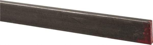 Made in USA - 36" Long x 1/8" High x 1/2" Wide, Mill Key Stock - W-1 (Water Hardening) Tool Steel - Strong Tooling