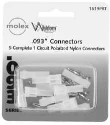 Molex - 1 Circuit, 1 AWG, 0.093 Inch Pin Diameter, Modular Receptacle Plug Connector Package - RoHS Compliant - Strong Tooling