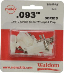 Molex - 2 Circuit, 2 AWG, 0.093 Inch Pin Diameter, Modular Receptacle Plug Connector Package - RoHS Compliant - Strong Tooling