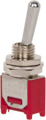 GC/Waldom - SPDT Sub Miniature On-On Toggle Switch - Solder Lug Terminal, Bat Handle Actuator, 125 VAC at 3 A & 250 VAC at 1.50 A - Strong Tooling