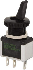 GC/Waldom - SPDT Miniature On-On Toggle Switch - Quick Connect Terminal & Solder Lug Terminal, Paddle Handle Actuator, 125 VAC at 6 A & 250 VAC at 3 A - Strong Tooling