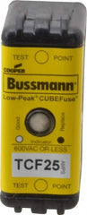 Cooper Bussmann - 300 VDC, 600 VAC, 25 Amp, Time Delay General Purpose Fuse - Plug-in Mount, 1-7/8" OAL, 100 at DC, 200 (CSA RMS), 300 (UL RMS) kA Rating - Strong Tooling