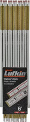 Lufkin - 6' Long, 1/16" Graduation, Folding Rule - 5/8" Wide, Wood - Strong Tooling